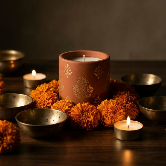 Indian Decor Candles